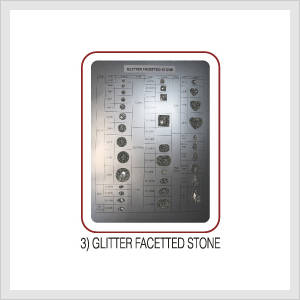 Glitter Facetted Stone (HS CODE : 7018.10.... Made in Korea